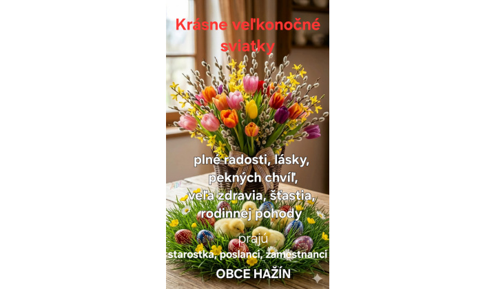 01.04.2026 Veľkonočný pozdrav