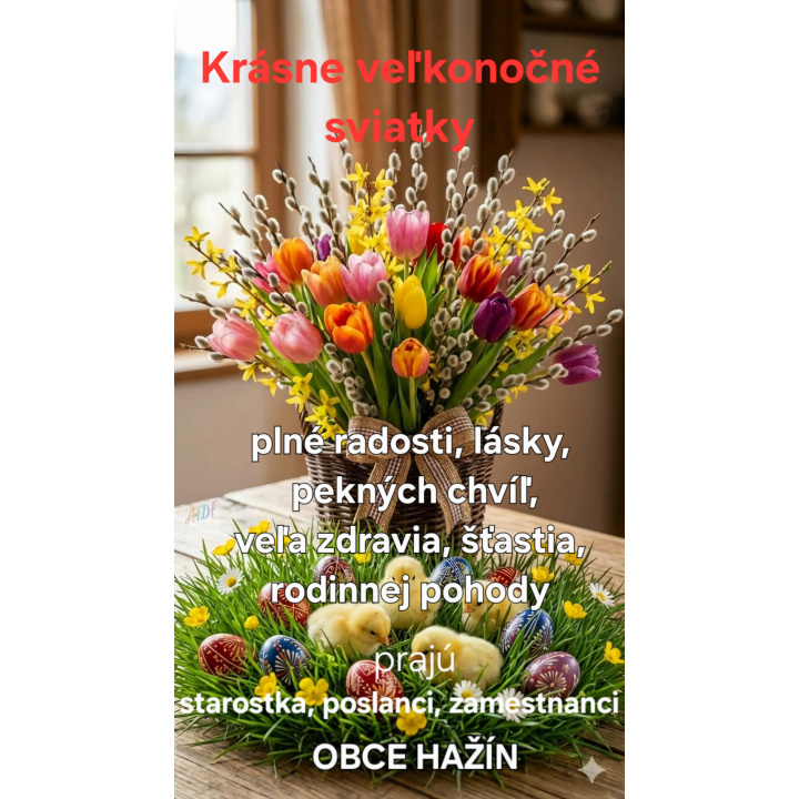 01.04.2026 Veľkonočný pozdrav