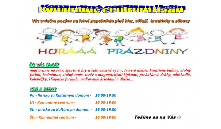04.07.2024 Hurá prázdniny
