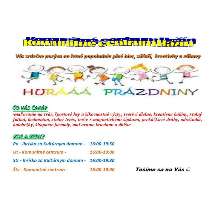 04.07.2024 Hurá prázdniny