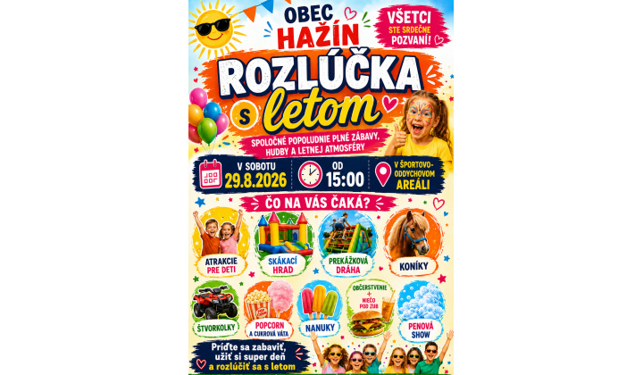 26.08.2026 Rozlúčka s letom