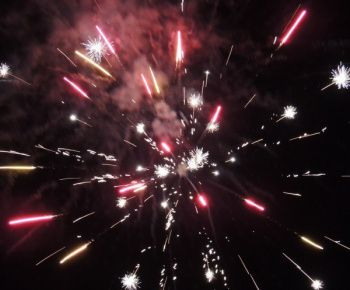 Ohňostroj na Nový rok 2016