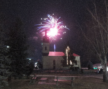 Ohňostroj na Nový rok 2015