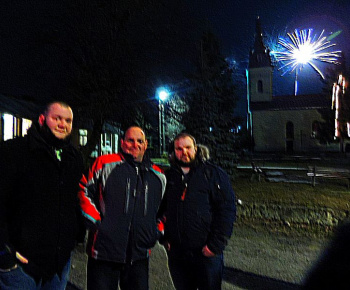 Ohňostroj na Nový rok 2015