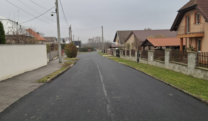 Rekonštrukcia časti miestnych komunikácii v obci Hažín